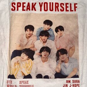 BTS T-Shirt Speak Yourself  World Tour Concert Graphic Tee Official Men Sz L USA